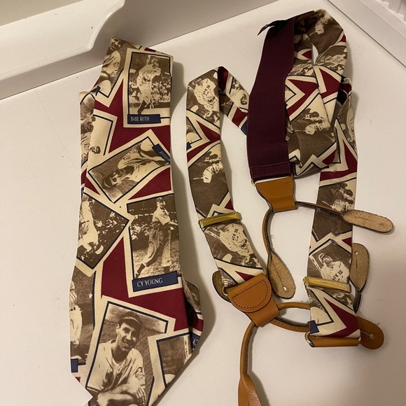 Baseball Greats Necktie Babe Ruth Cy Young Bob Feller Ty Cobb Dizzy Dean ties.. - Picture 10 of 16